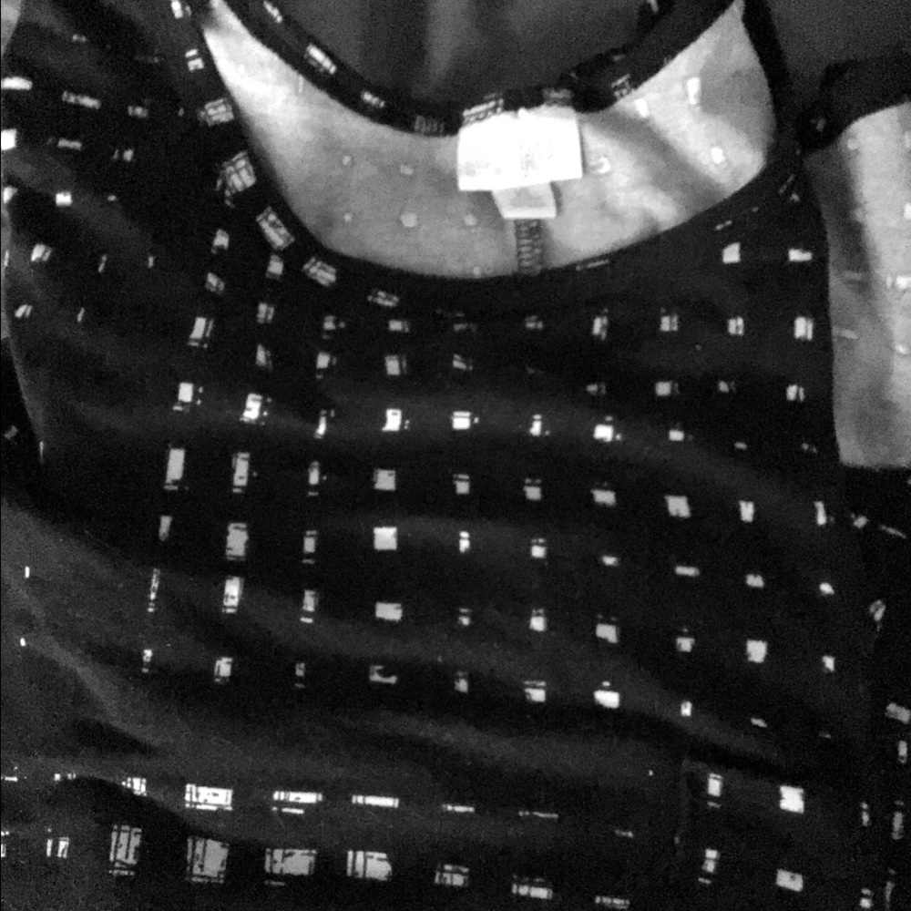 Lularoe Carly , black with white squares,sizeXl